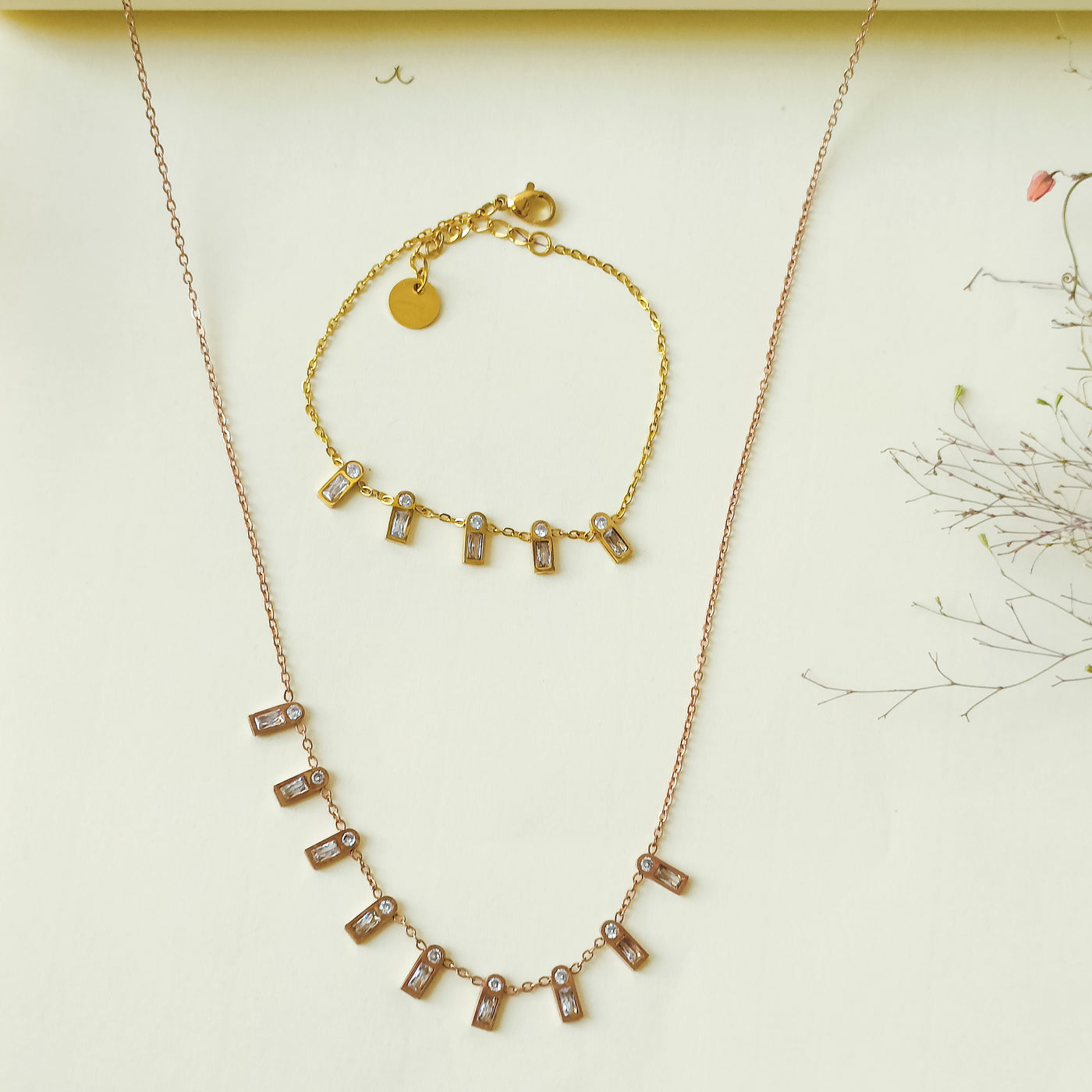 Oryn Duo Bracelet & Necklace Set