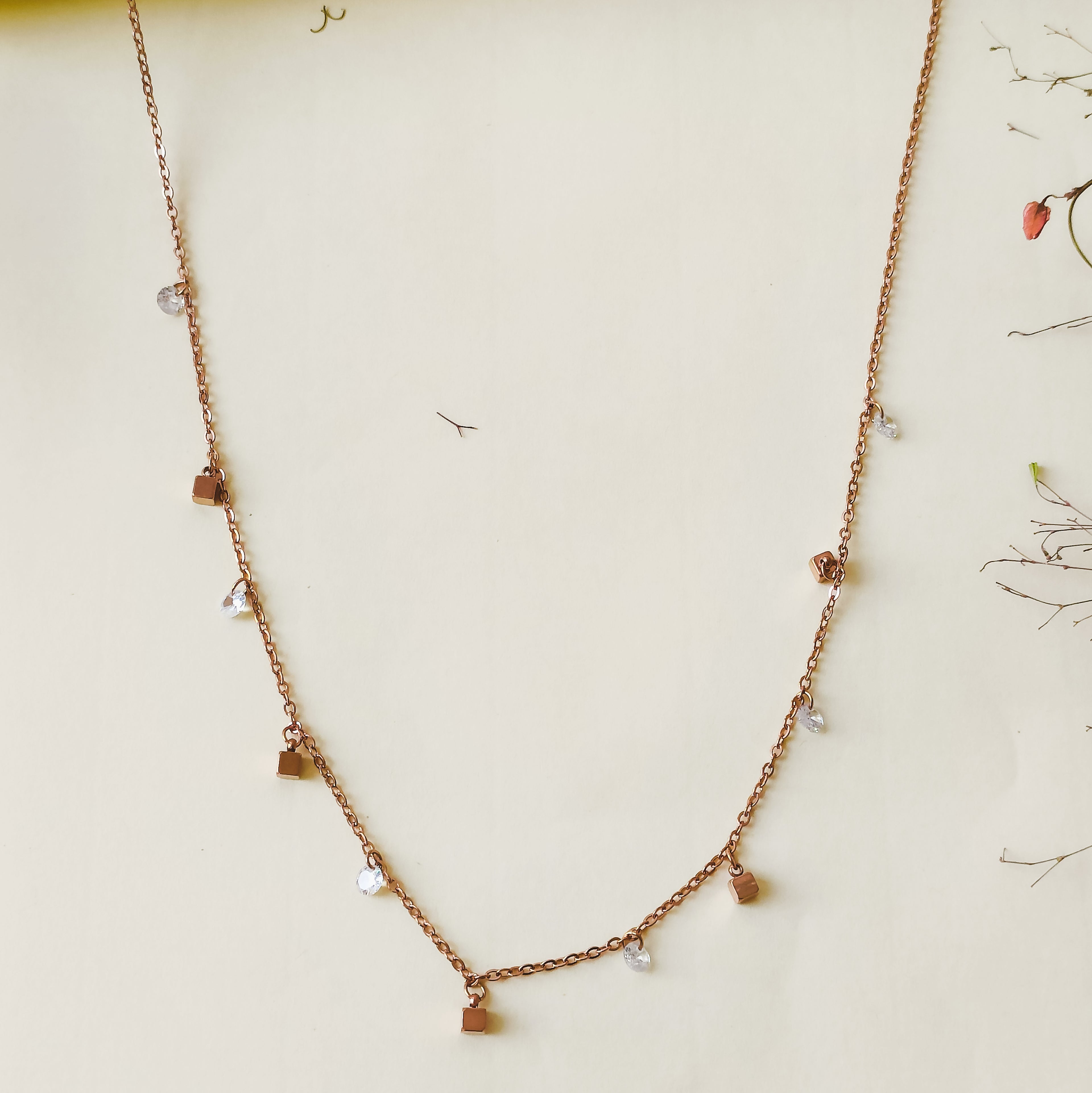 Oryn Duo Necklace  And  Braclet Set