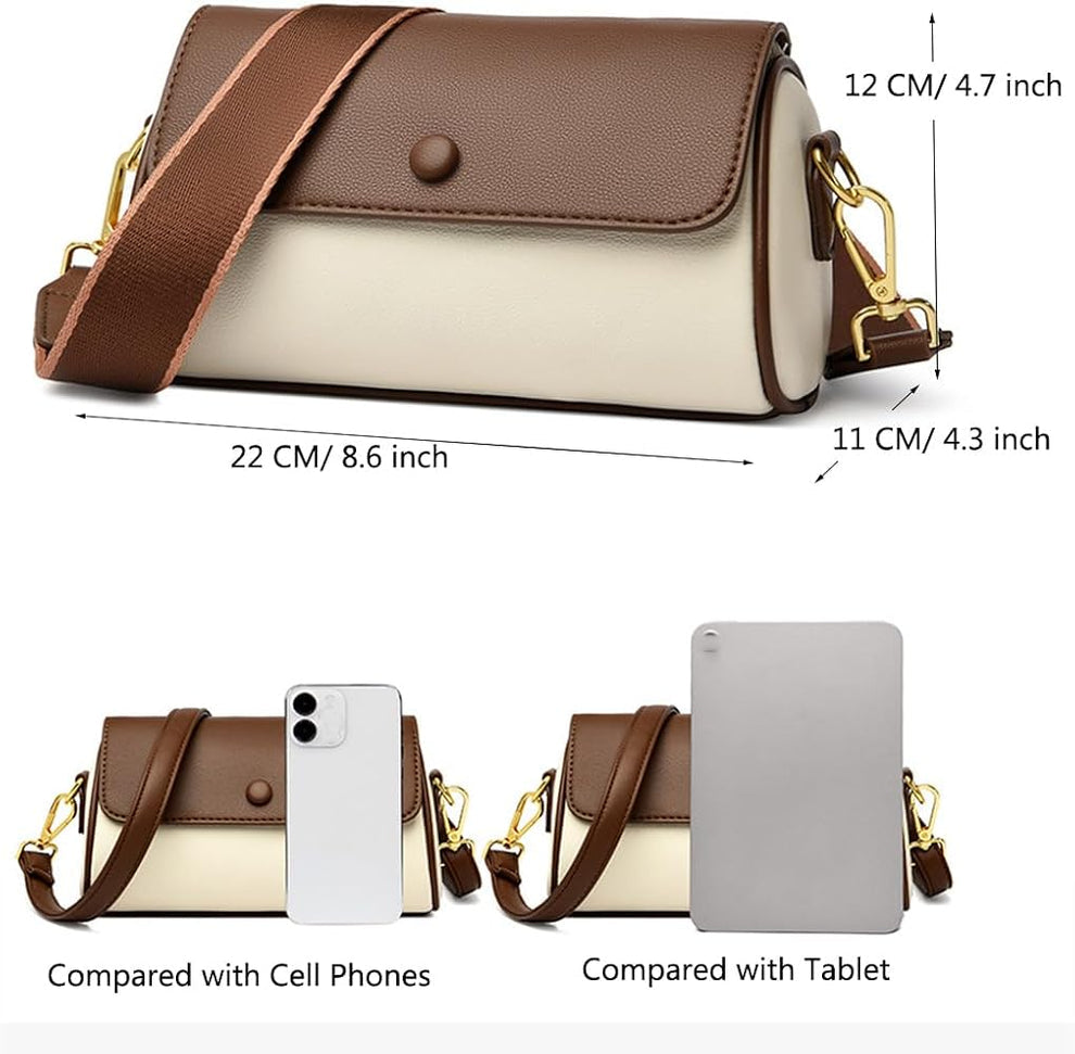 Belle Mode small PU leather crossbody purse handbag for women