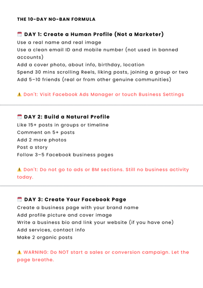 Zero-Ban Meta Ads Ebook – 10-Day Setup Formula