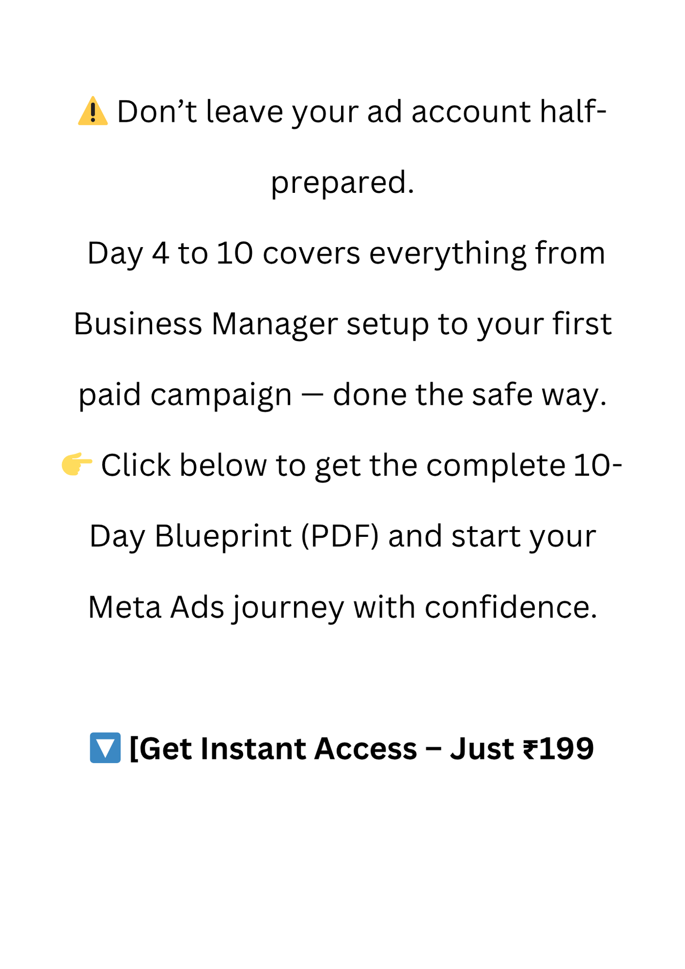 Zero-Ban Meta Ads Ebook – 10-Day Setup Formula