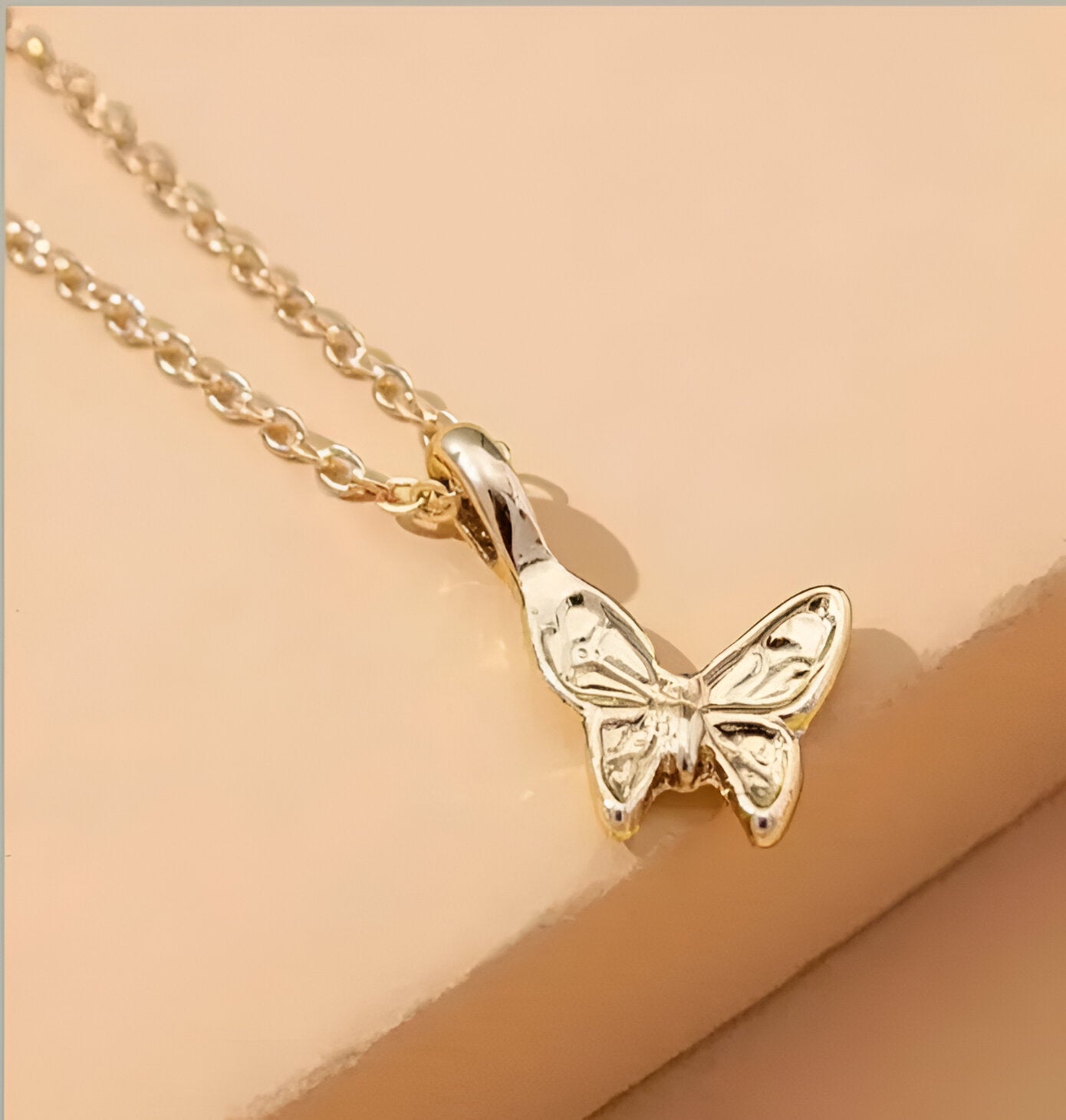 ELYS Butterfly Gold Plated Stylish Necklace