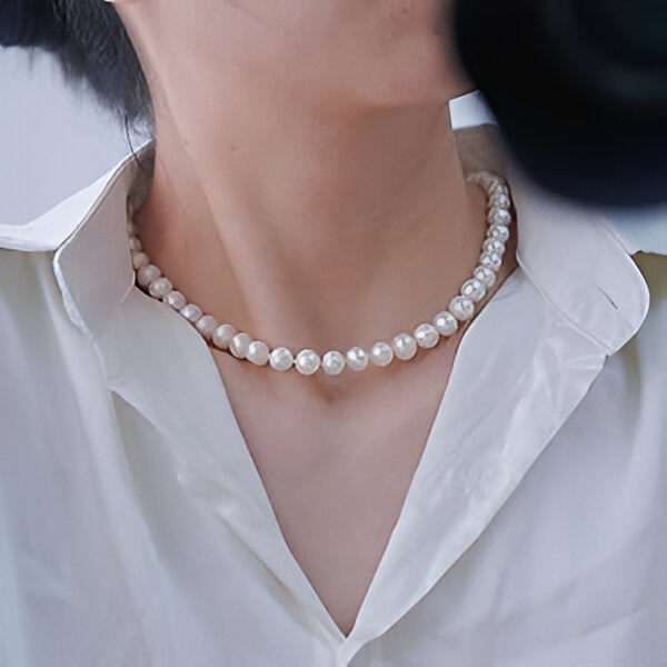 Pearl Crystal Necklace