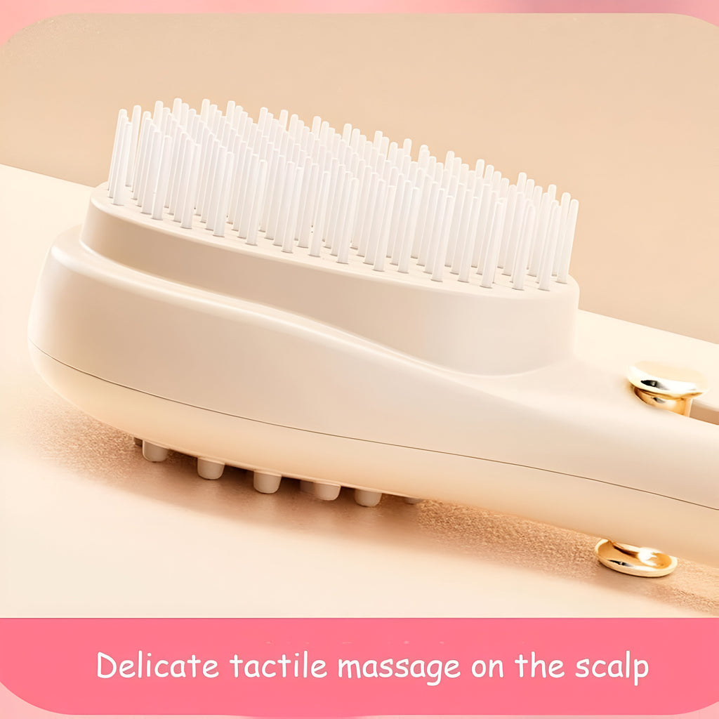 Scalp Massage Comb with Retractable Bristle