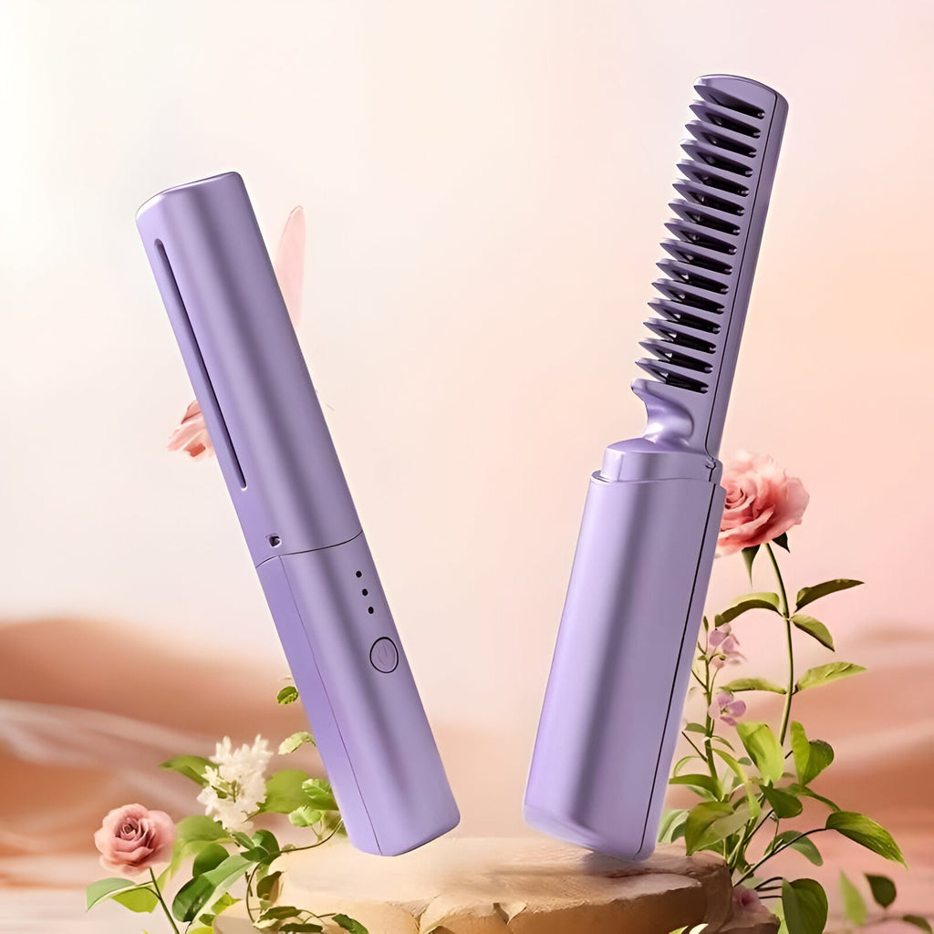 Meneflix Portable Mini Hair Straightener,Rechargeable