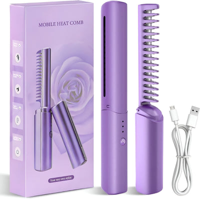 Meneflix Portable Mini Hair Straightener,Rechargeable