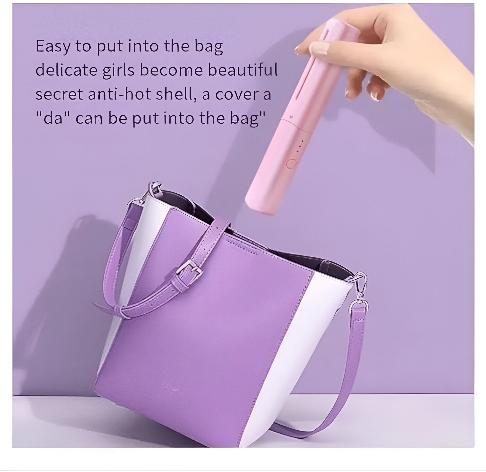 Meneflix Portable Mini Hair Straightener,Rechargeable