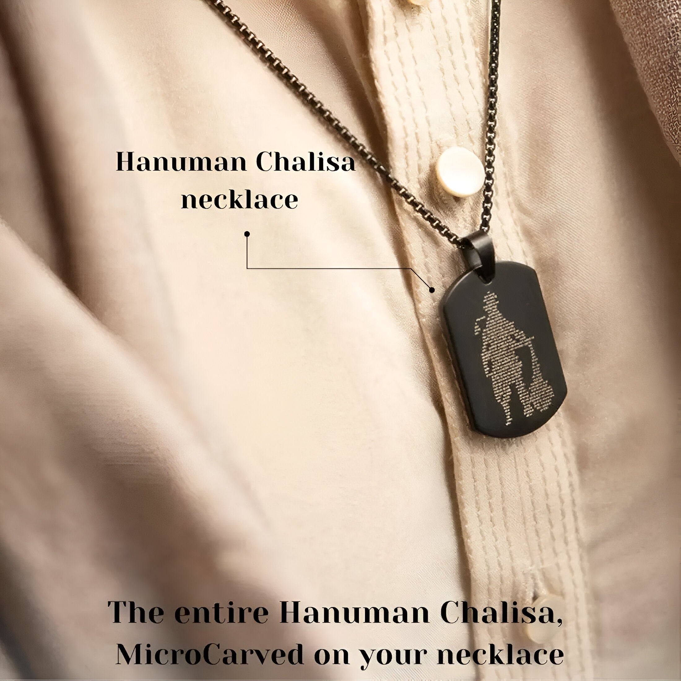 Hanuman Chalisa Pendant With Chain