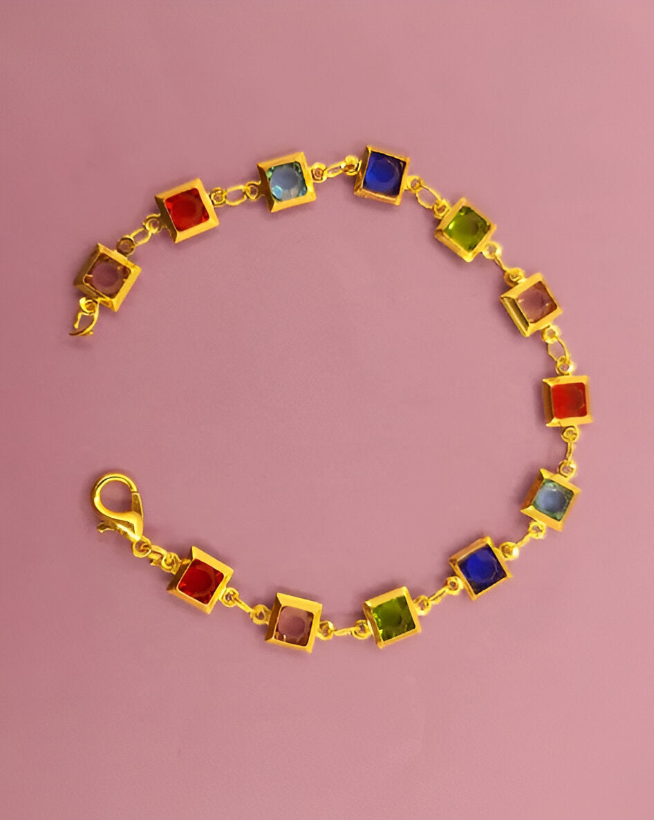 Stone Gold Plated Bracelets