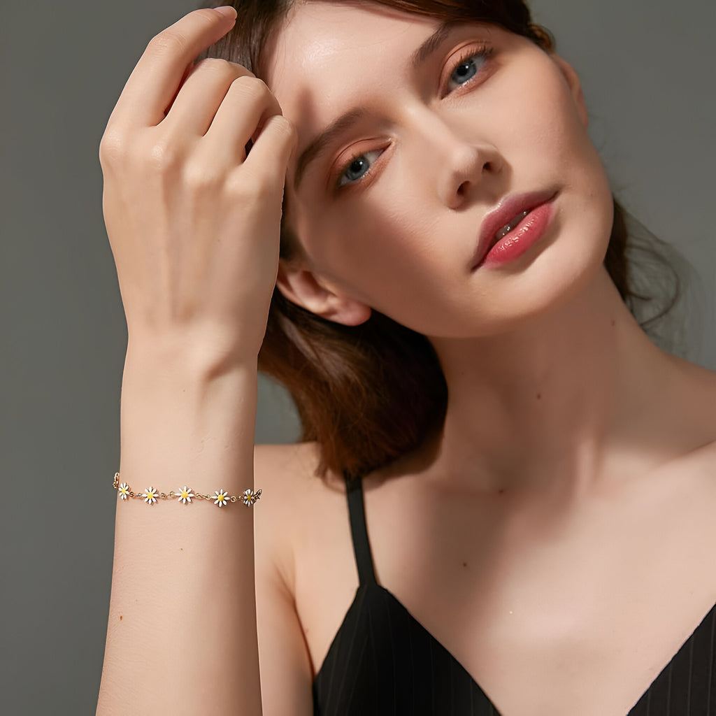 Eris flower Gold Plated Bracelet