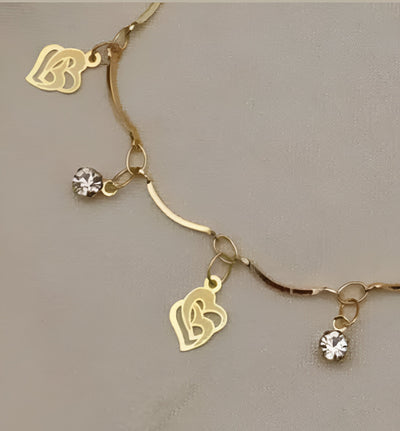 Lova Heart Gold Plated Bracelet