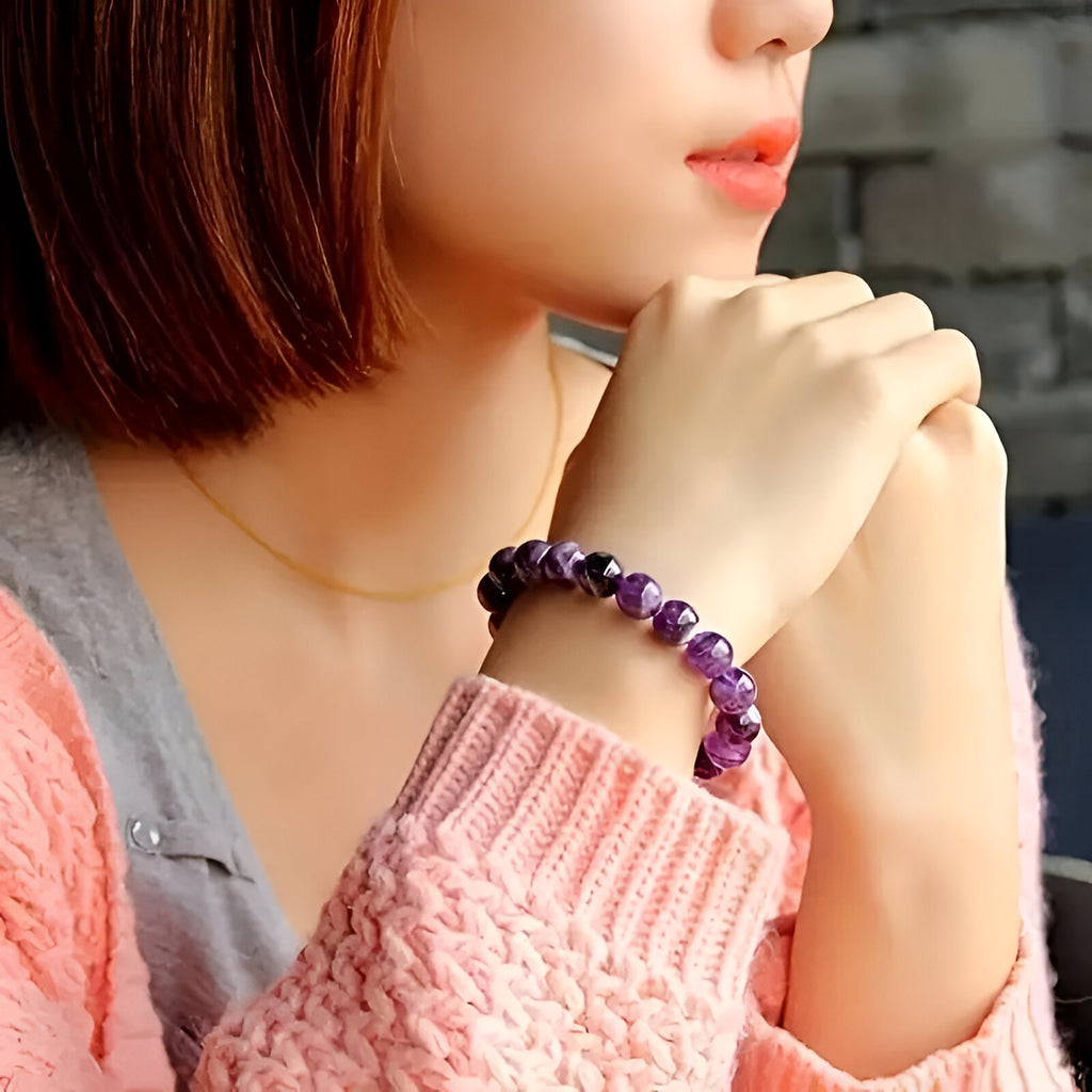 Crystal Stone Stretchable Bracelet(Pack Of 2)