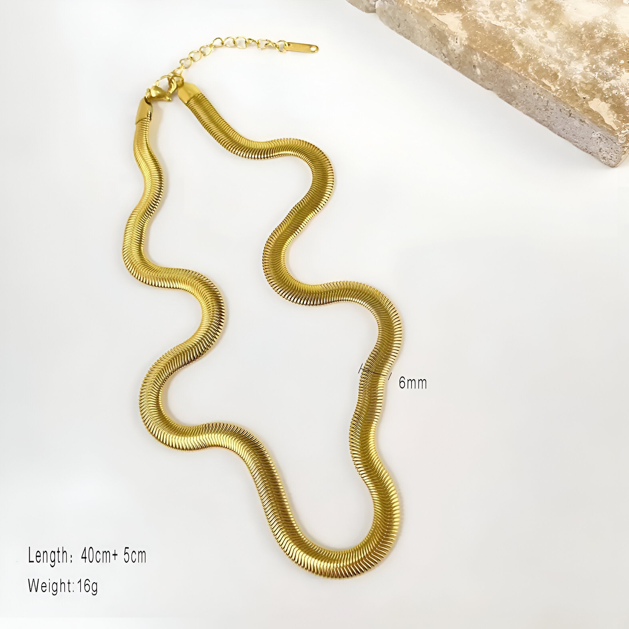 Men's Golden Snake Chain