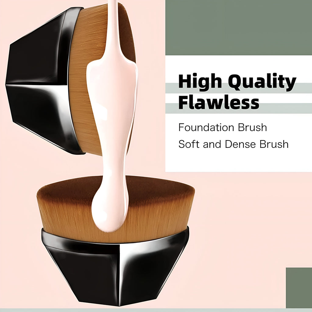 Foundation Makeup Brush  (Black) (Pack of 1)