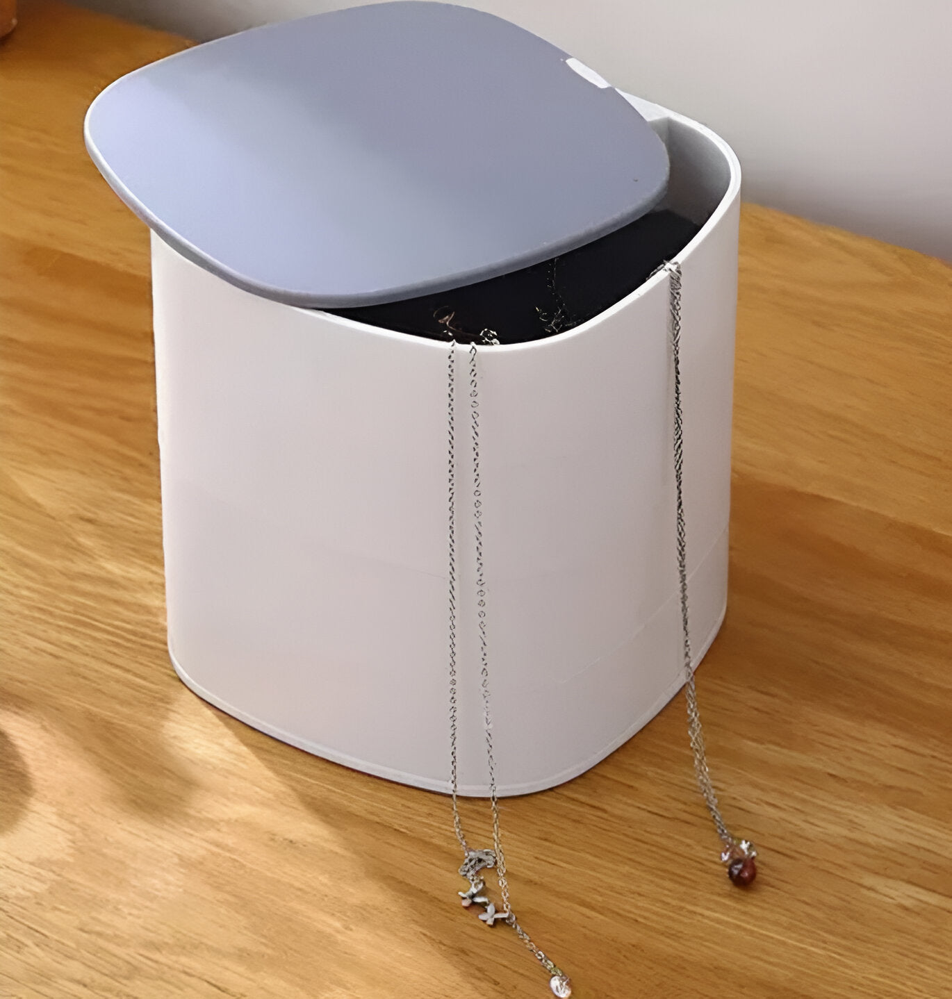 4-Layer Rotating Jewelry Organizer with Mirror - Multicolor