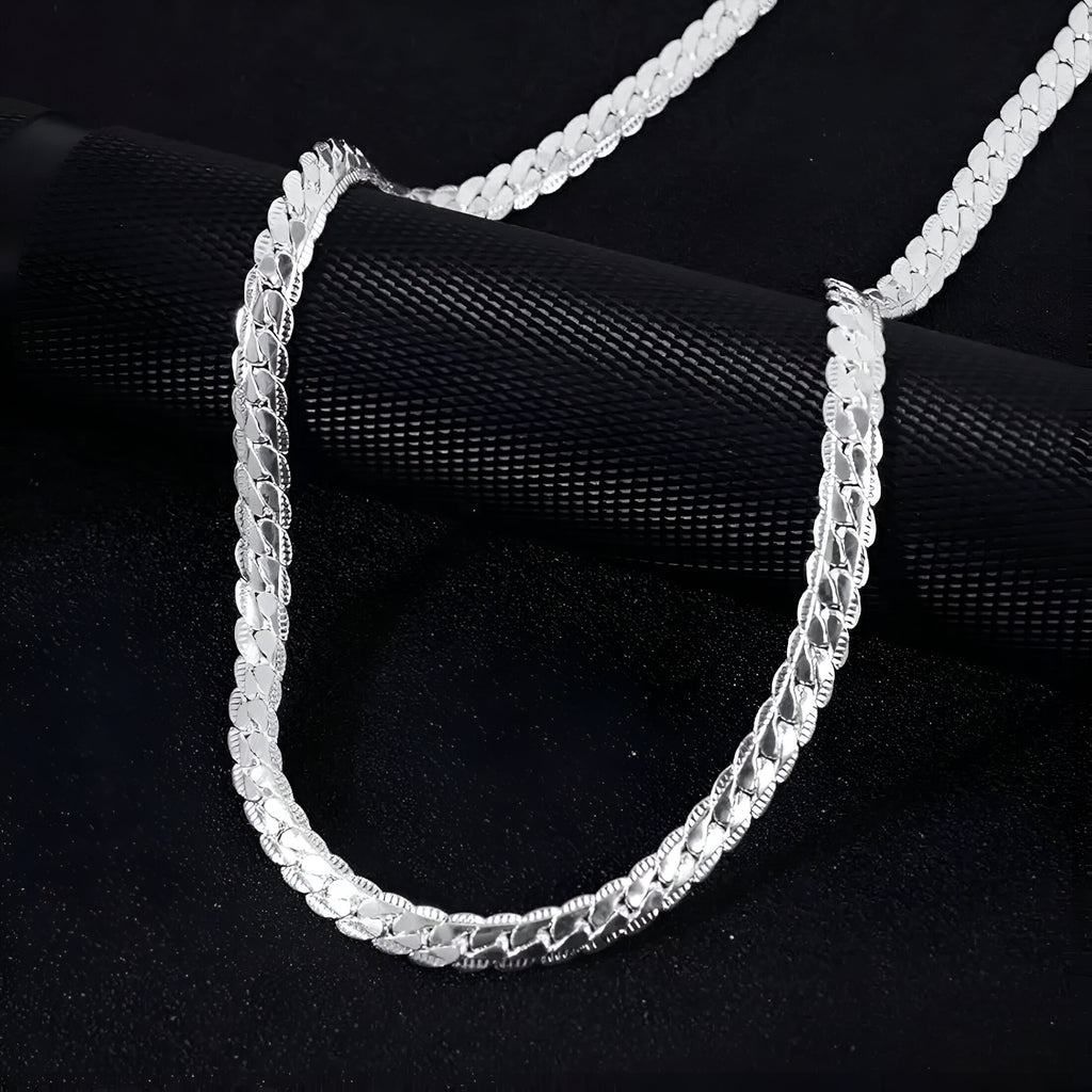 Glowing Silver Plated Chain