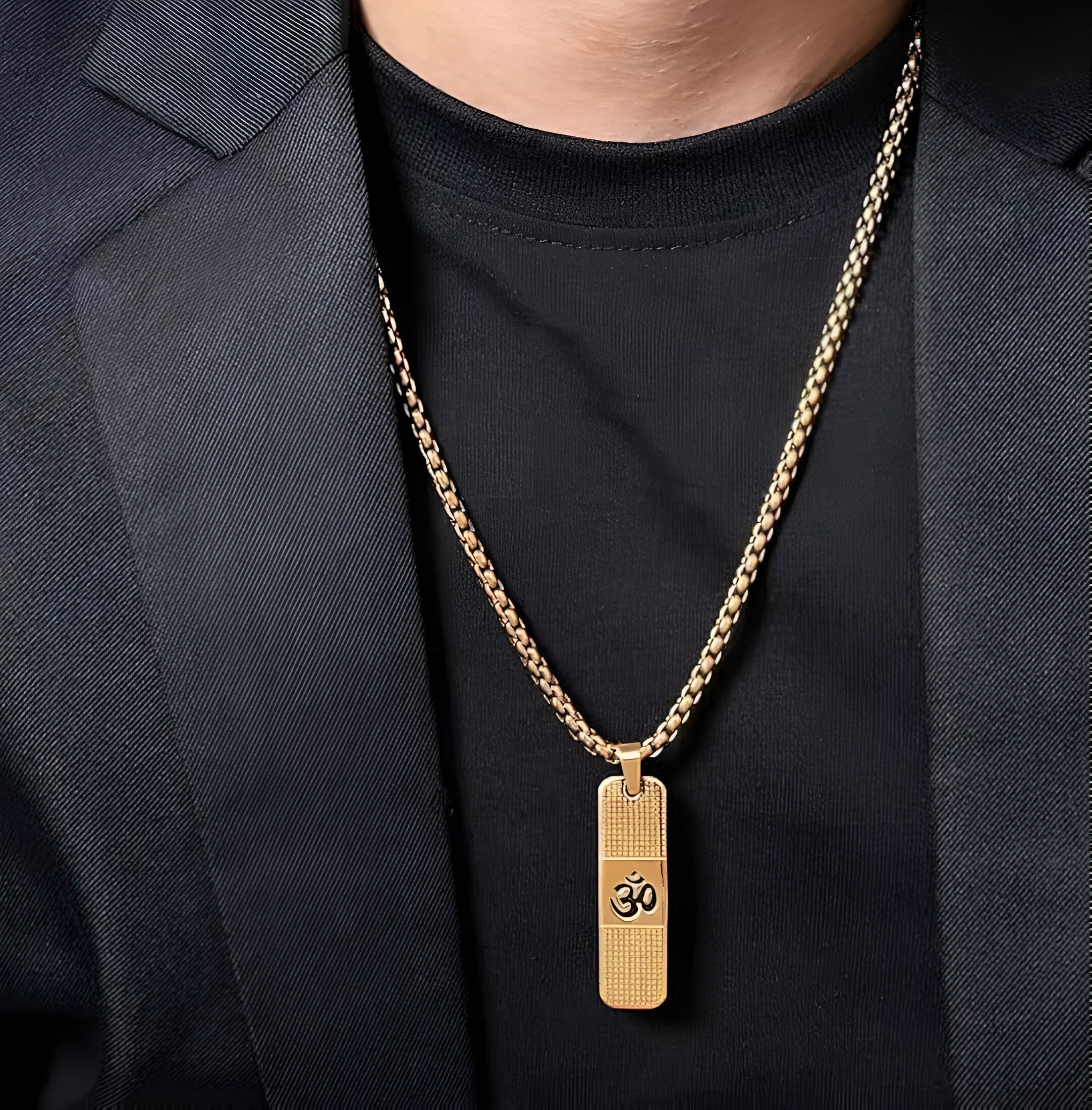 OM Necklace Premium 24K Gold plating