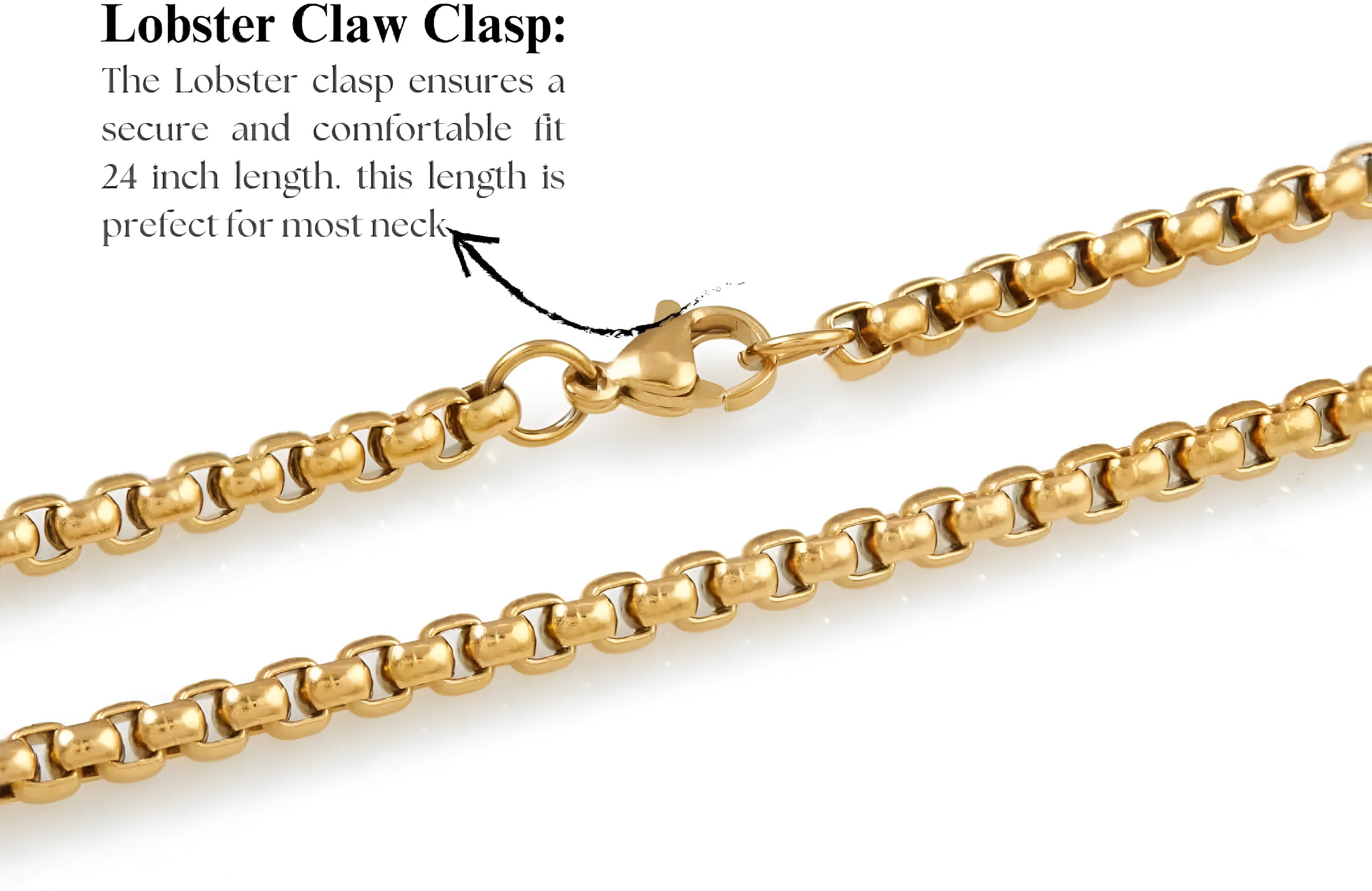 Trishul Gold Plated Pendant Chain