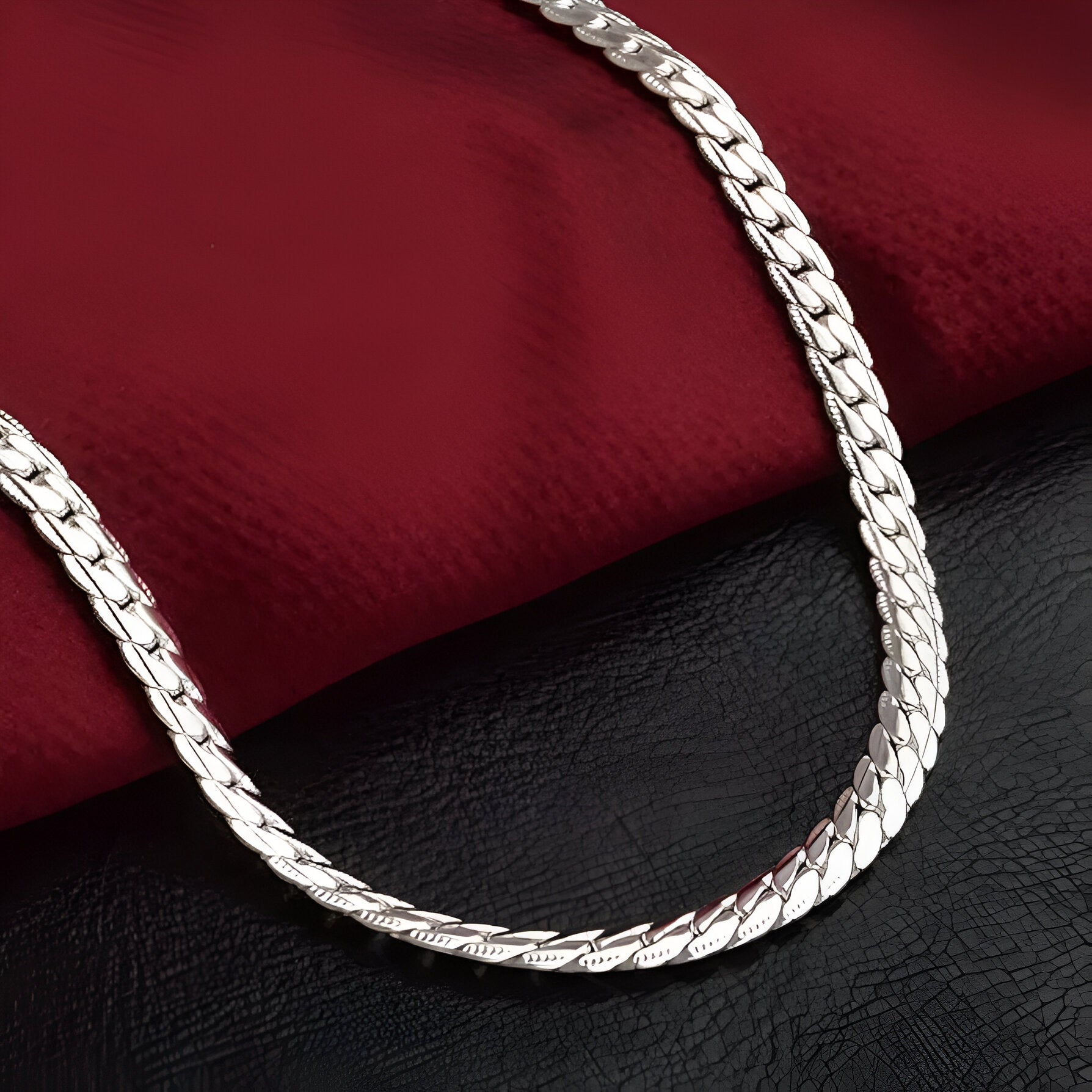 Glowing Silver Plated Chain