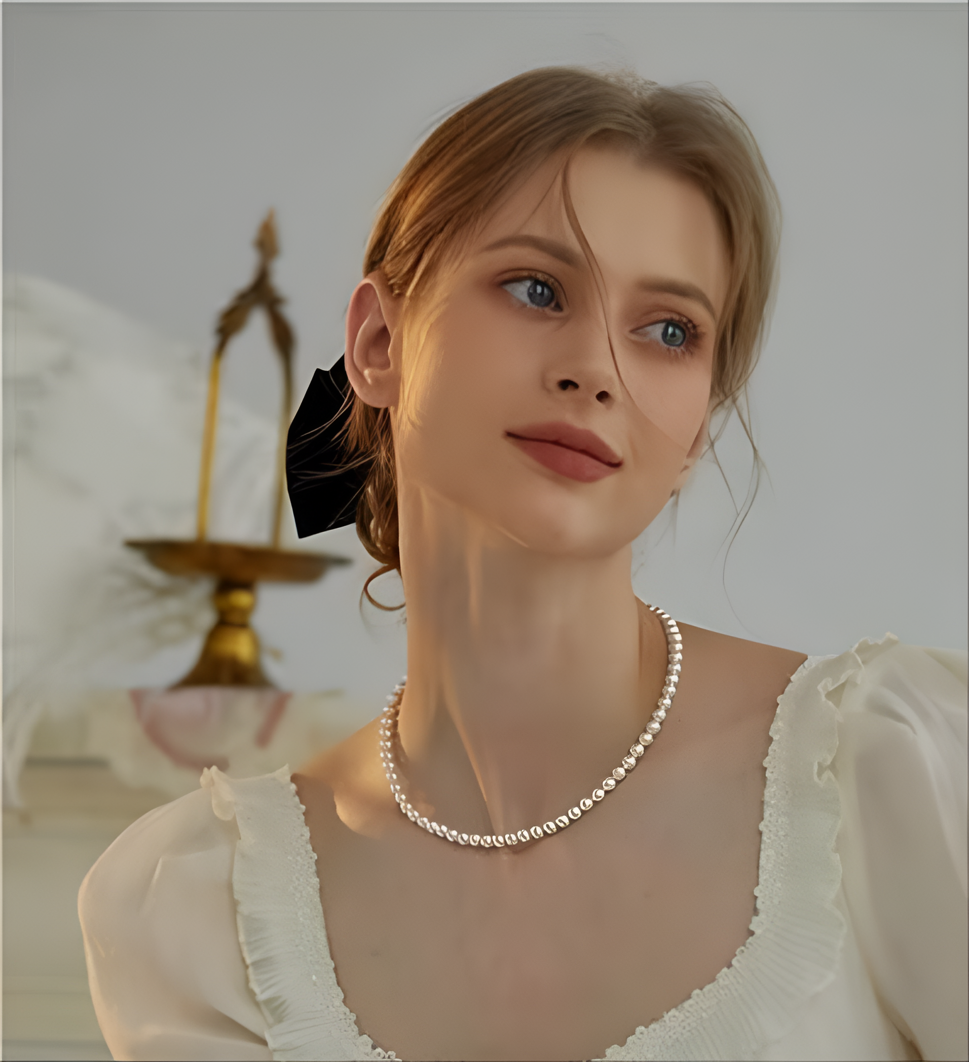 Pearl Crystal Necklace