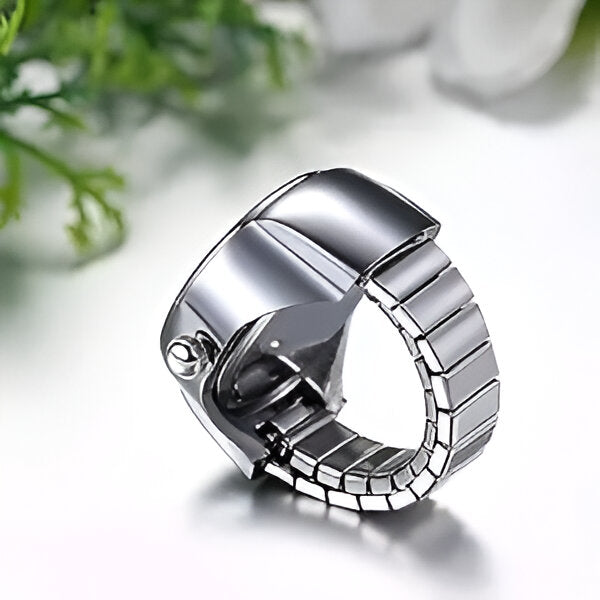 Women's Men's Ring Watch Analogue Quartz on Finger Watch Ring