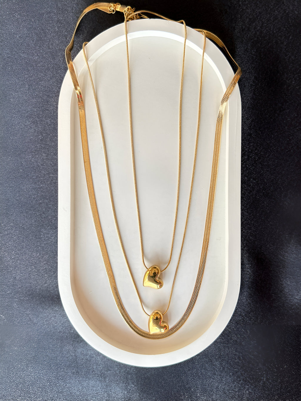 Lova Anti Tarnish Three Layer Necklace