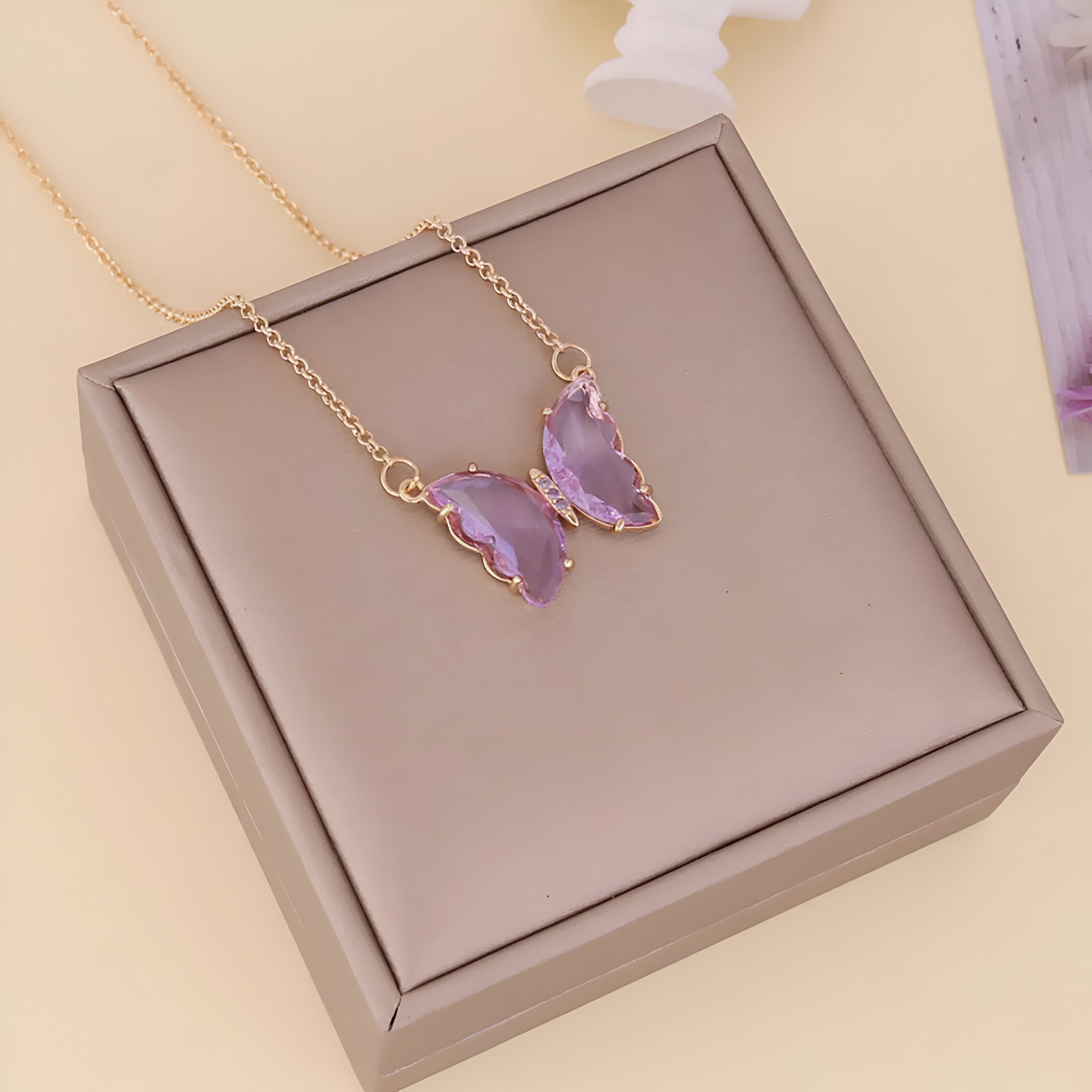 ELYS Gold-Plated Butterfly Necklace