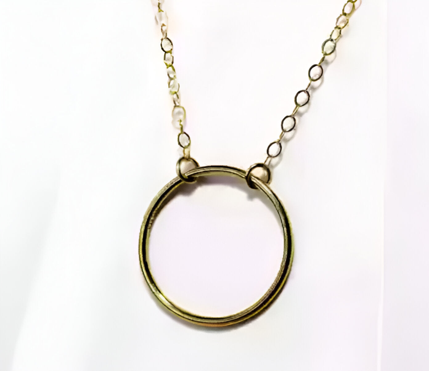 Round Gold Plated Stylish Necklace