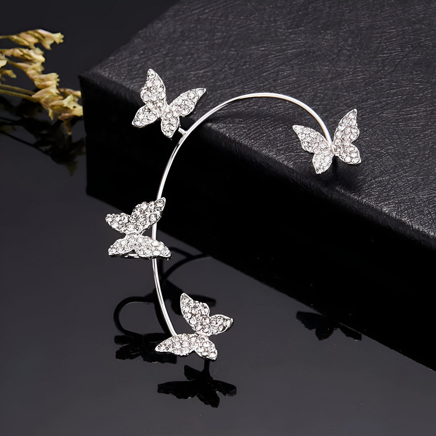 Butterfly Crawler Cuff Earrings