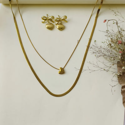 Oryn Duo Necklace & Earrings Set