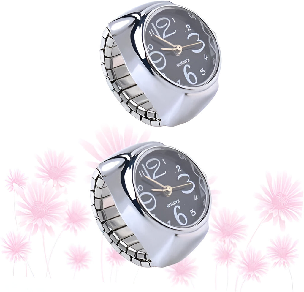 Women's Men's Ring Watch Analogue Quartz on Finger Watch Ring