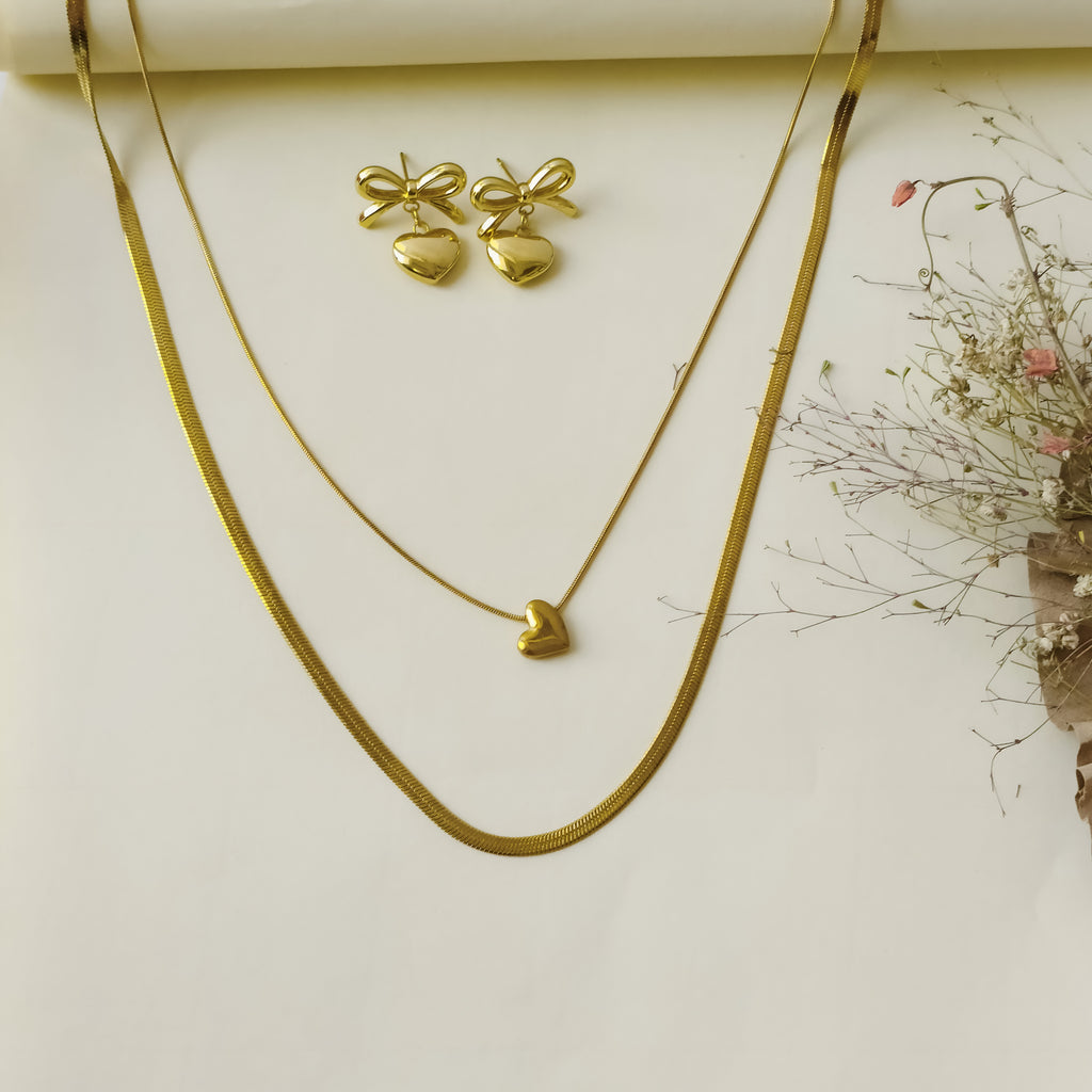 Oryn Duo Necklace & Earrings Set