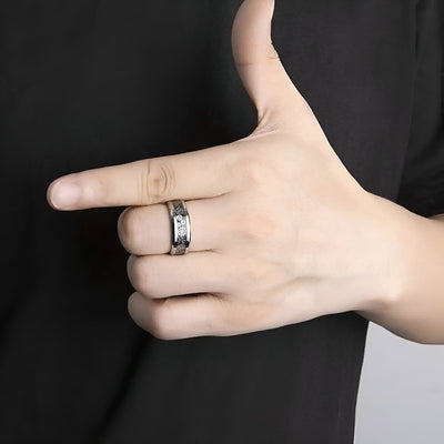 Luxurious Stainless Steel Mechanical Gear Ring