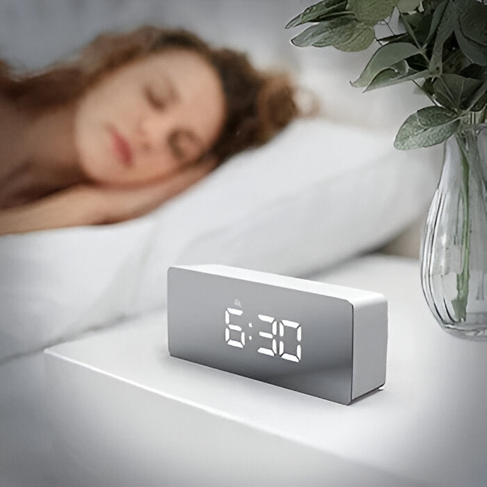 Digital LED Display Clock  Makeup Mirror,Travel Alarm