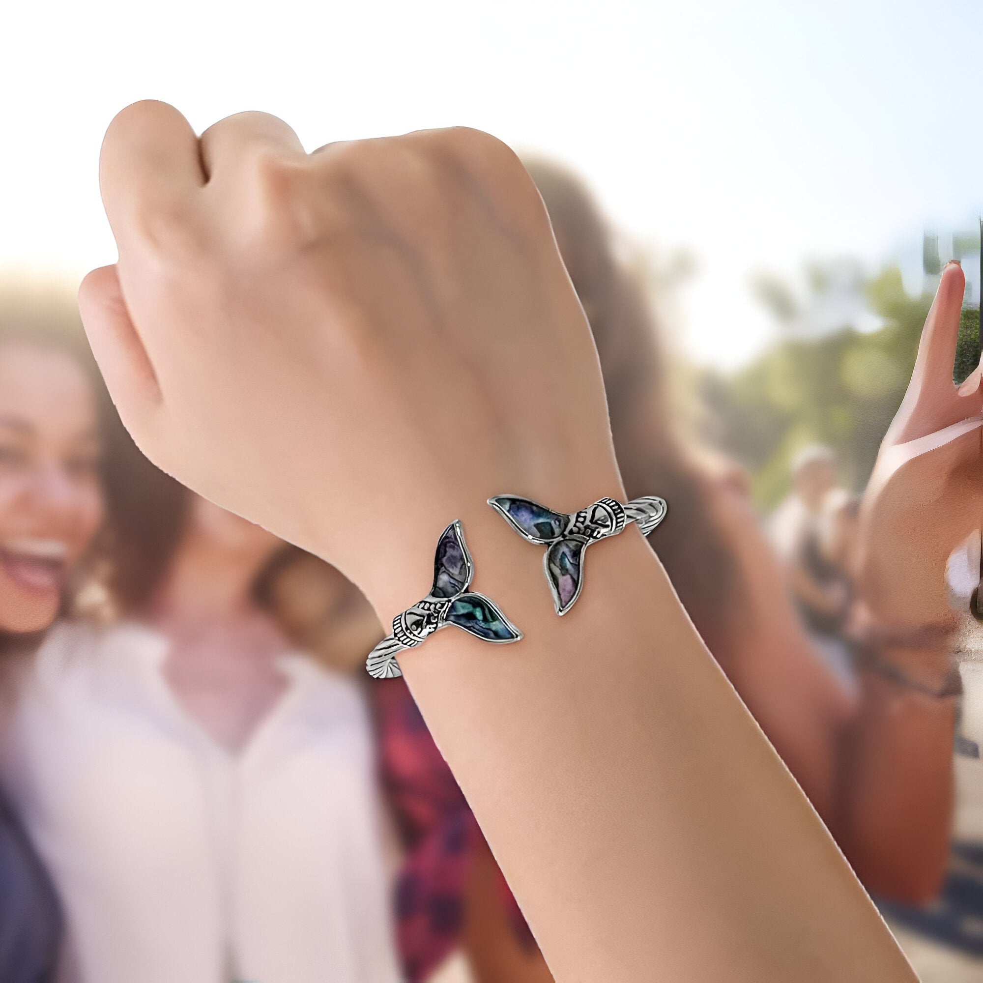 Ivia Mermaid Tail Bangle Bracelet