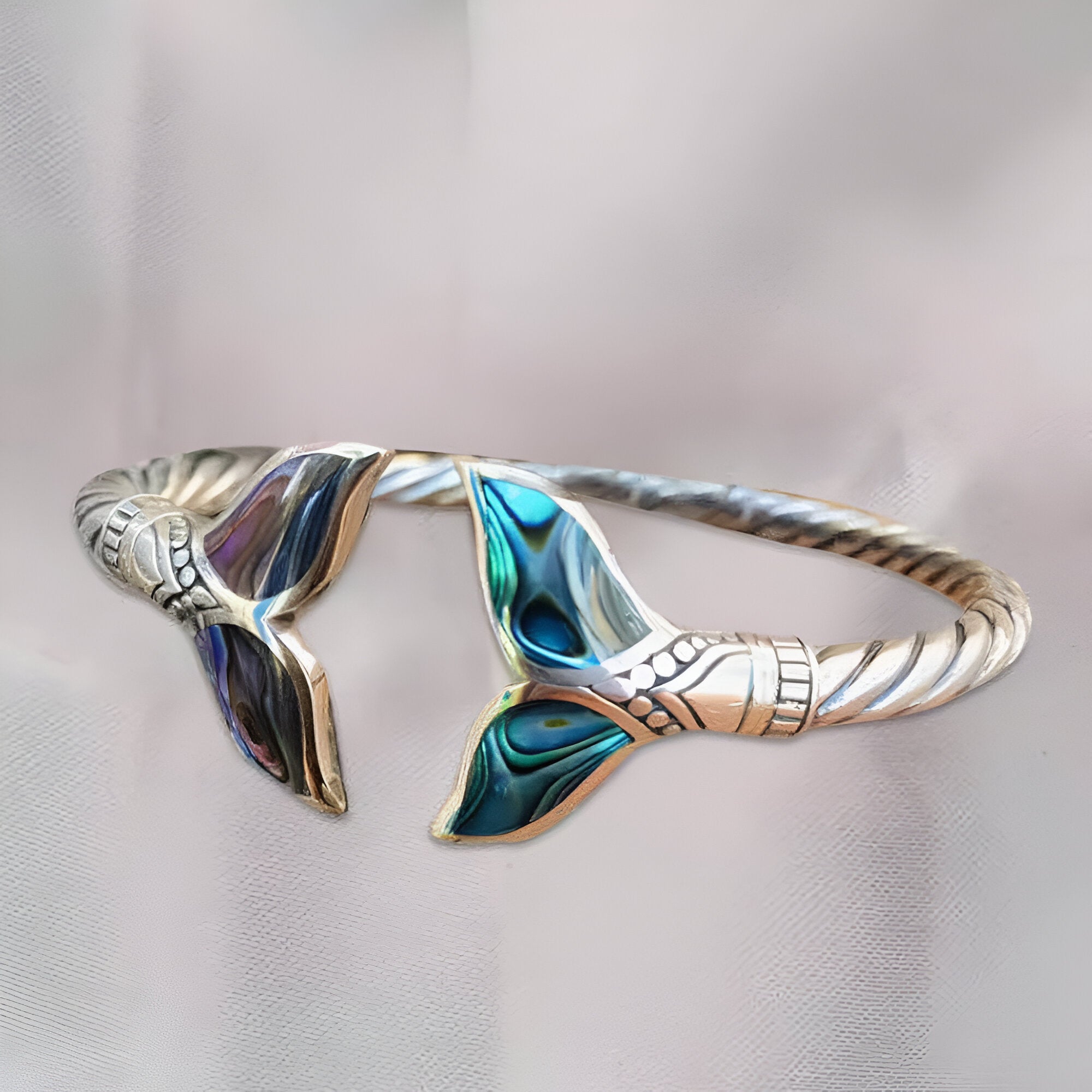 Ivia Mermaid Tail Bangle Bracelet