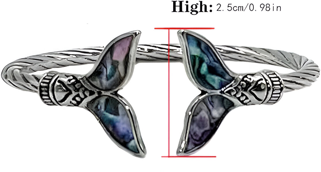 Ivia Mermaid Tail Bangle Bracelet
