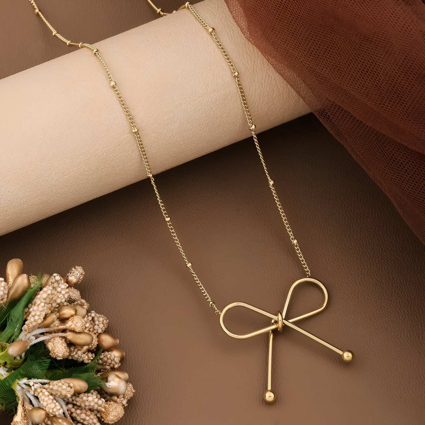 Oryn Duo Necklace & Baraclet Combo Set
