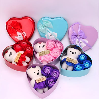 Small Bear Rose Gift Box