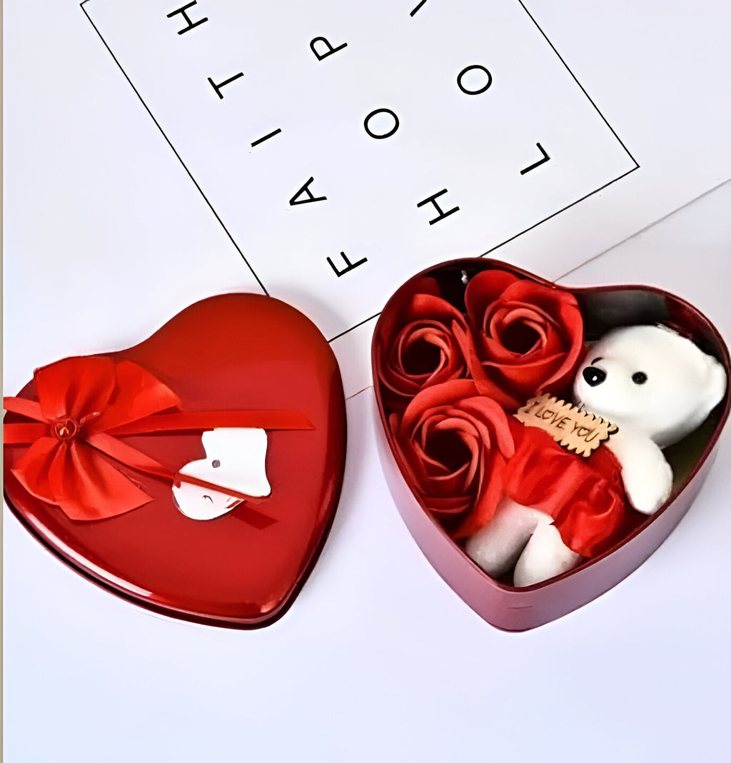 Small Bear Rose Gift Box