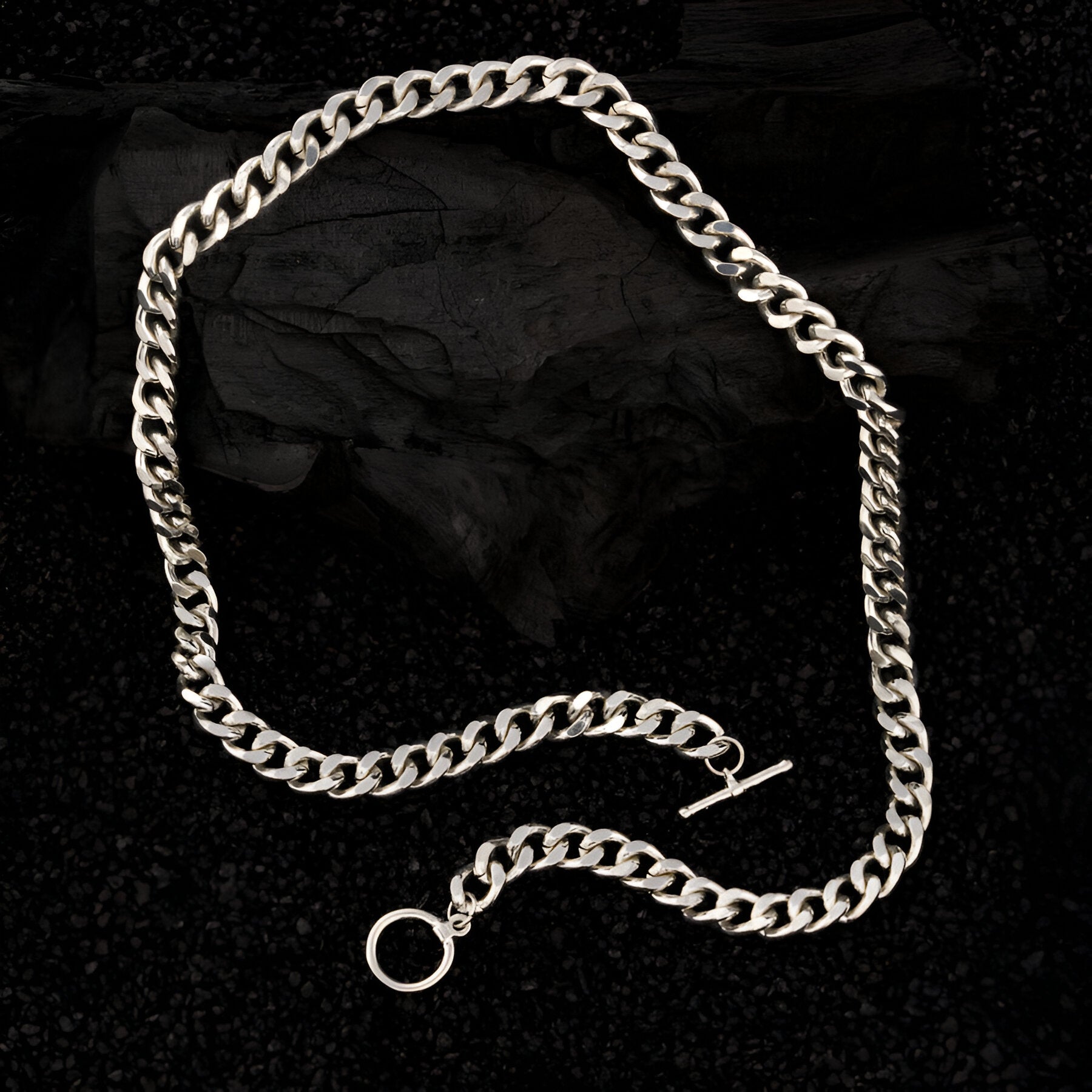 Silver Plated Cuban Style Thick  Men