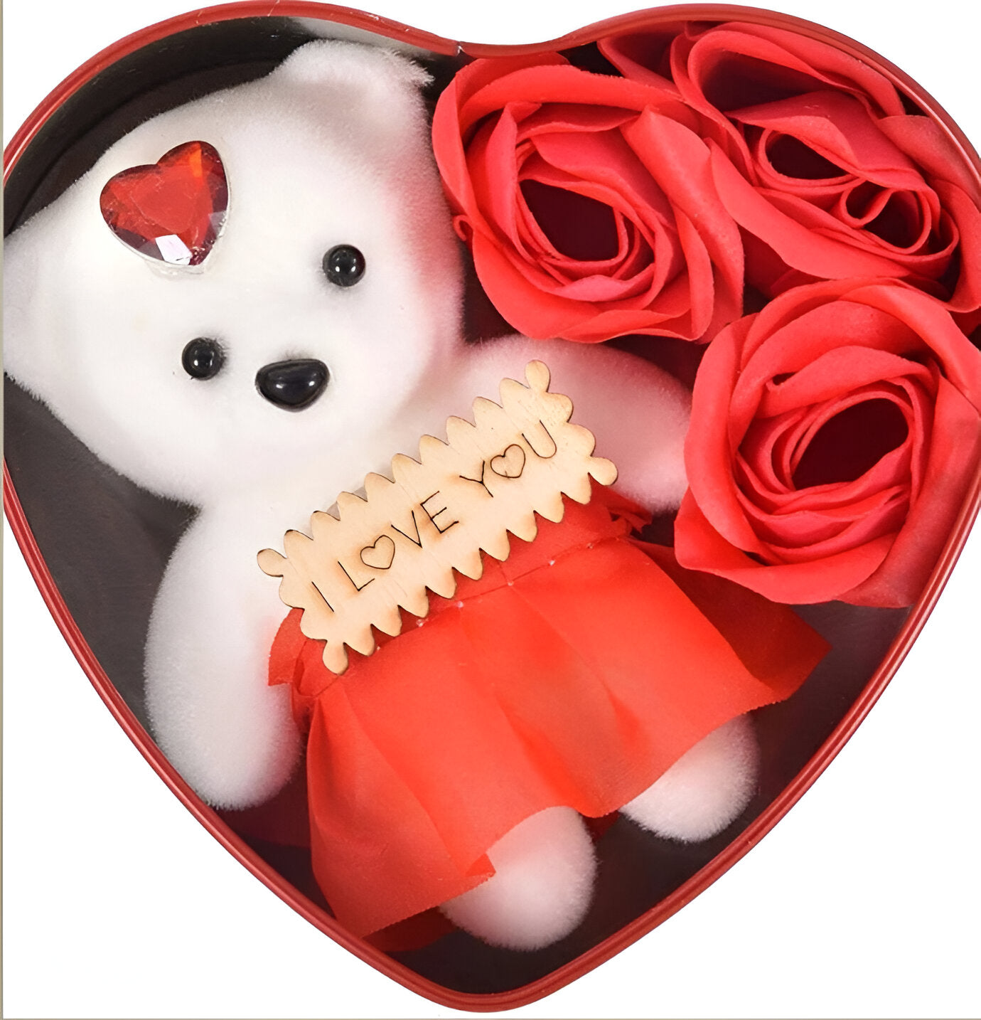 Small Bear Rose Gift Box