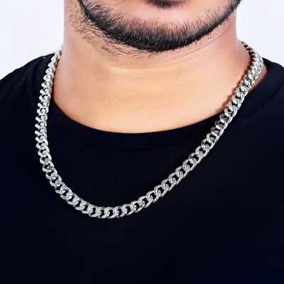 Silver Plated Cuban Style Thick  Men
