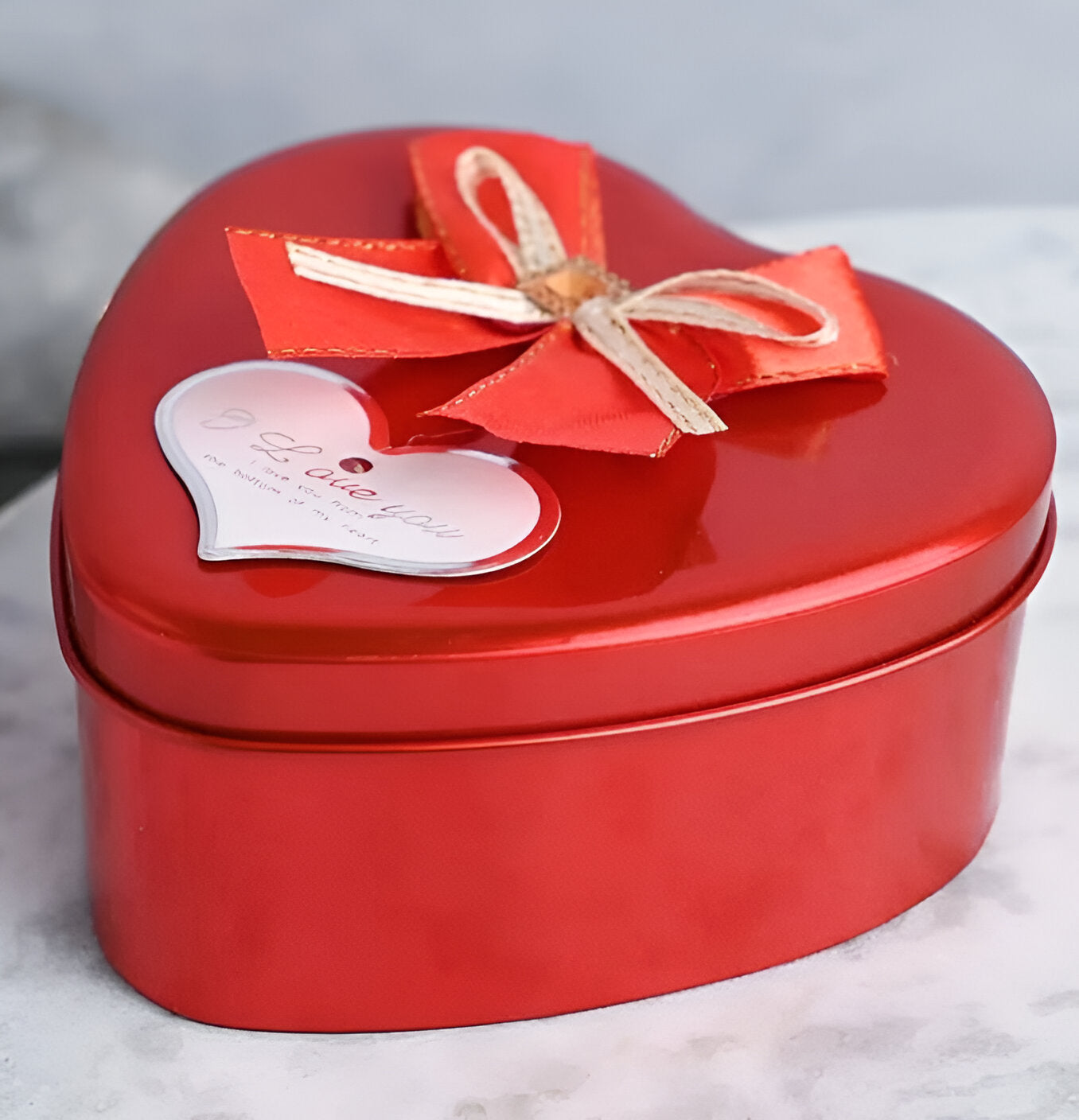 Floweraura Jewelry & Artificial Flower in Heart Red Box Gift