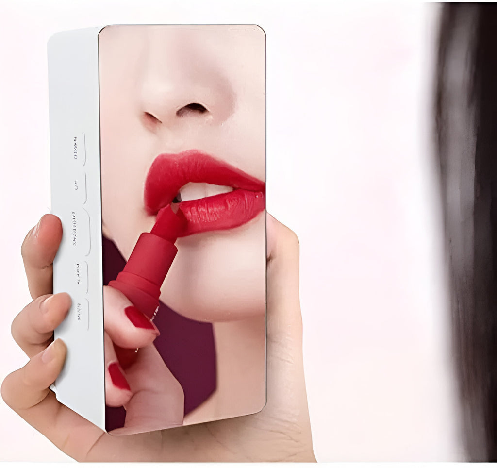 Digital LED Display Clock  Makeup Mirror,Travel Alarm