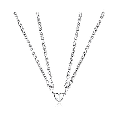 Fashion Heart Couple Necklace for Women & Men