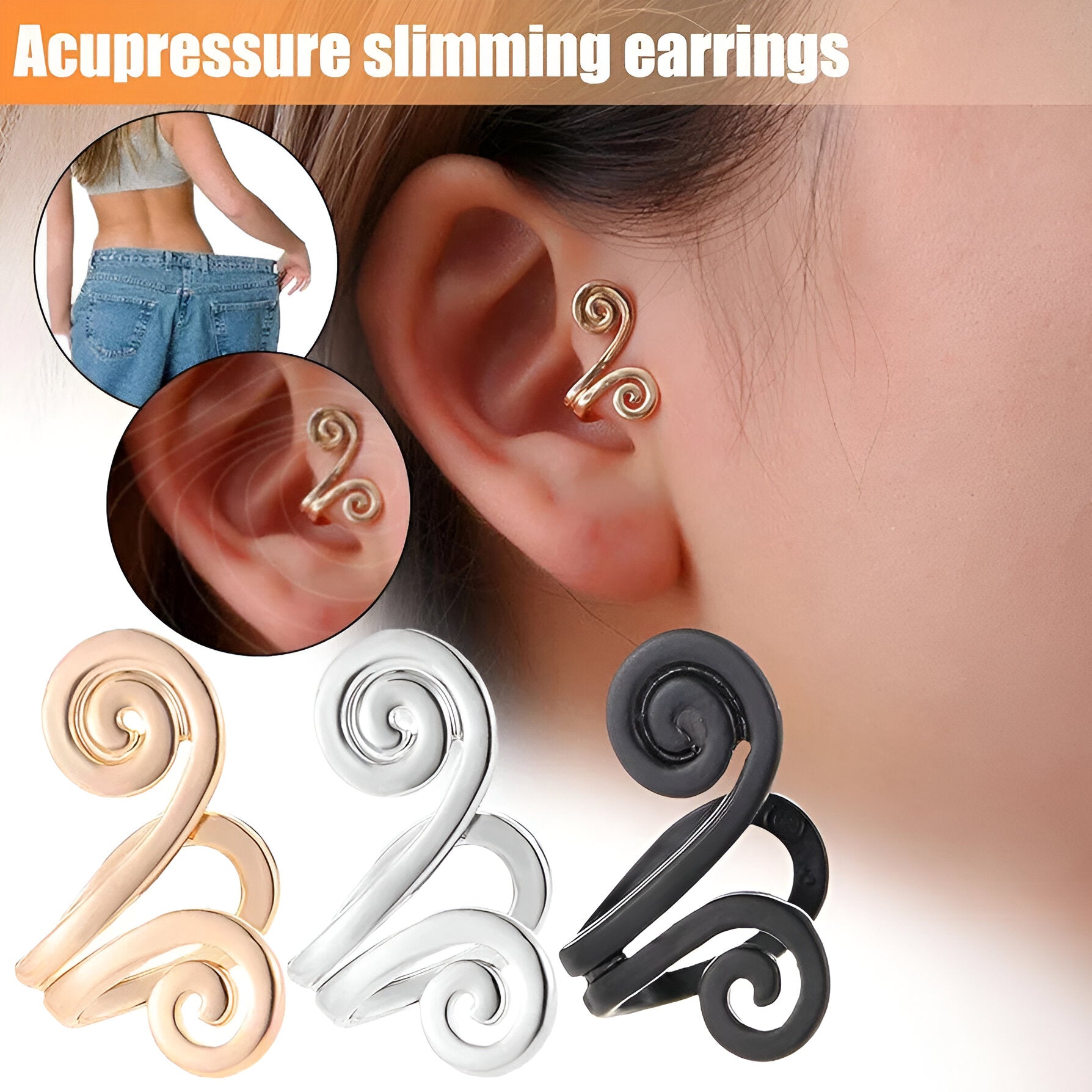 Acupressure Slimming  for Weight Loss Earrings (Pair of 2)