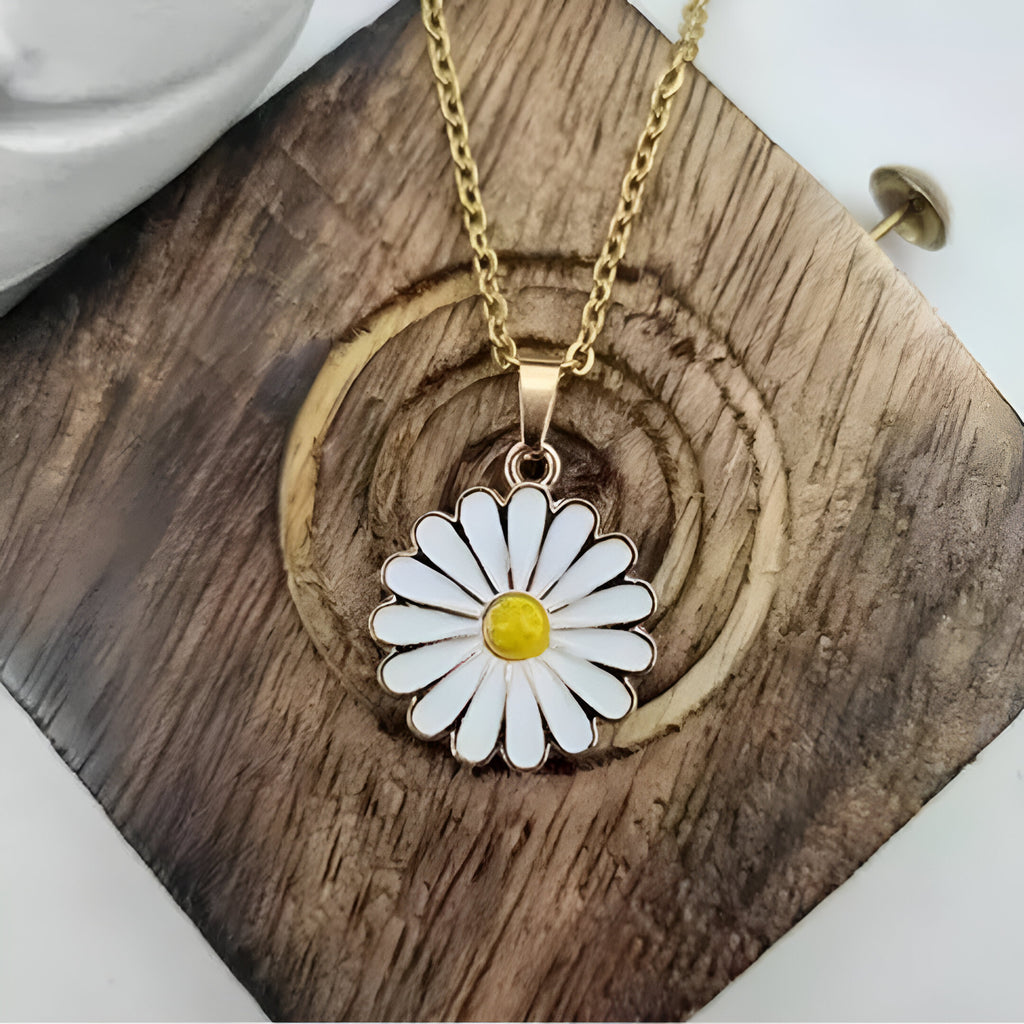 Gold sunflower Plated Stylish Necklace
