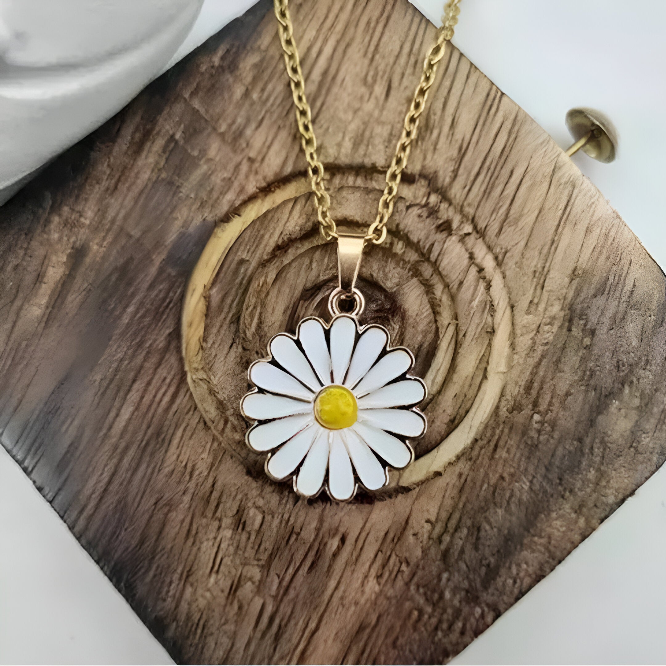 Gold sunflower Plated Stylish Necklace