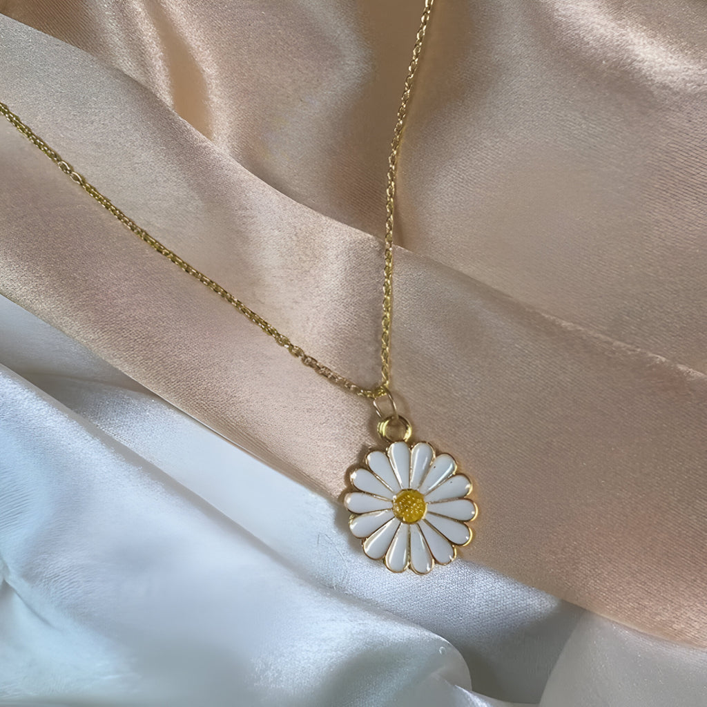 Gold sunflower Plated Stylish Necklace